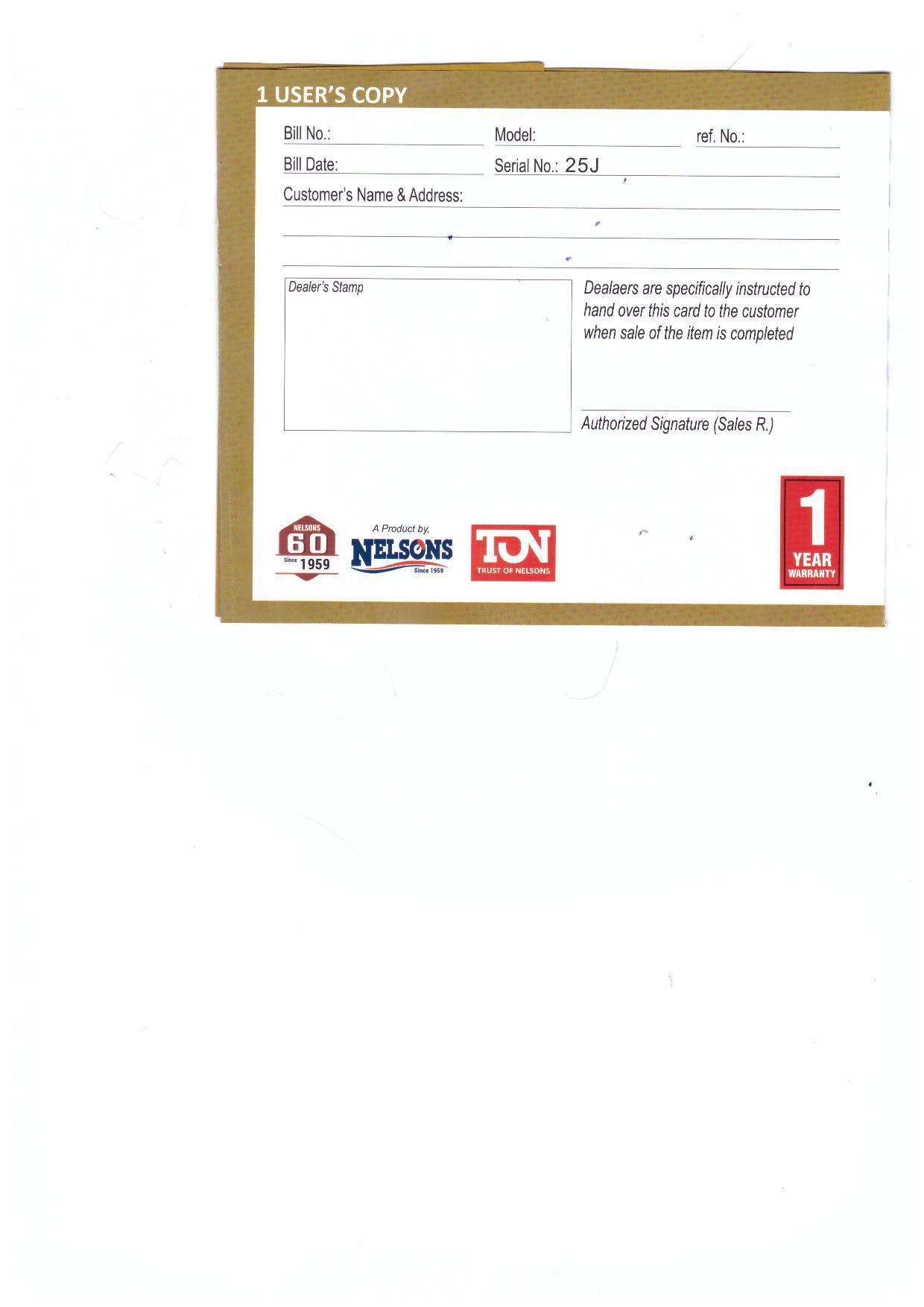 Warranty Front